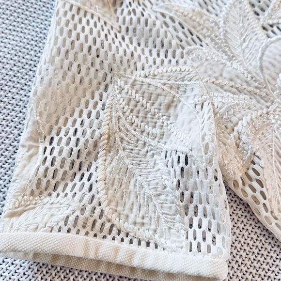 ENDLESS ROSE Cream Floral Lace Mini Dress - Picture 5 of 14